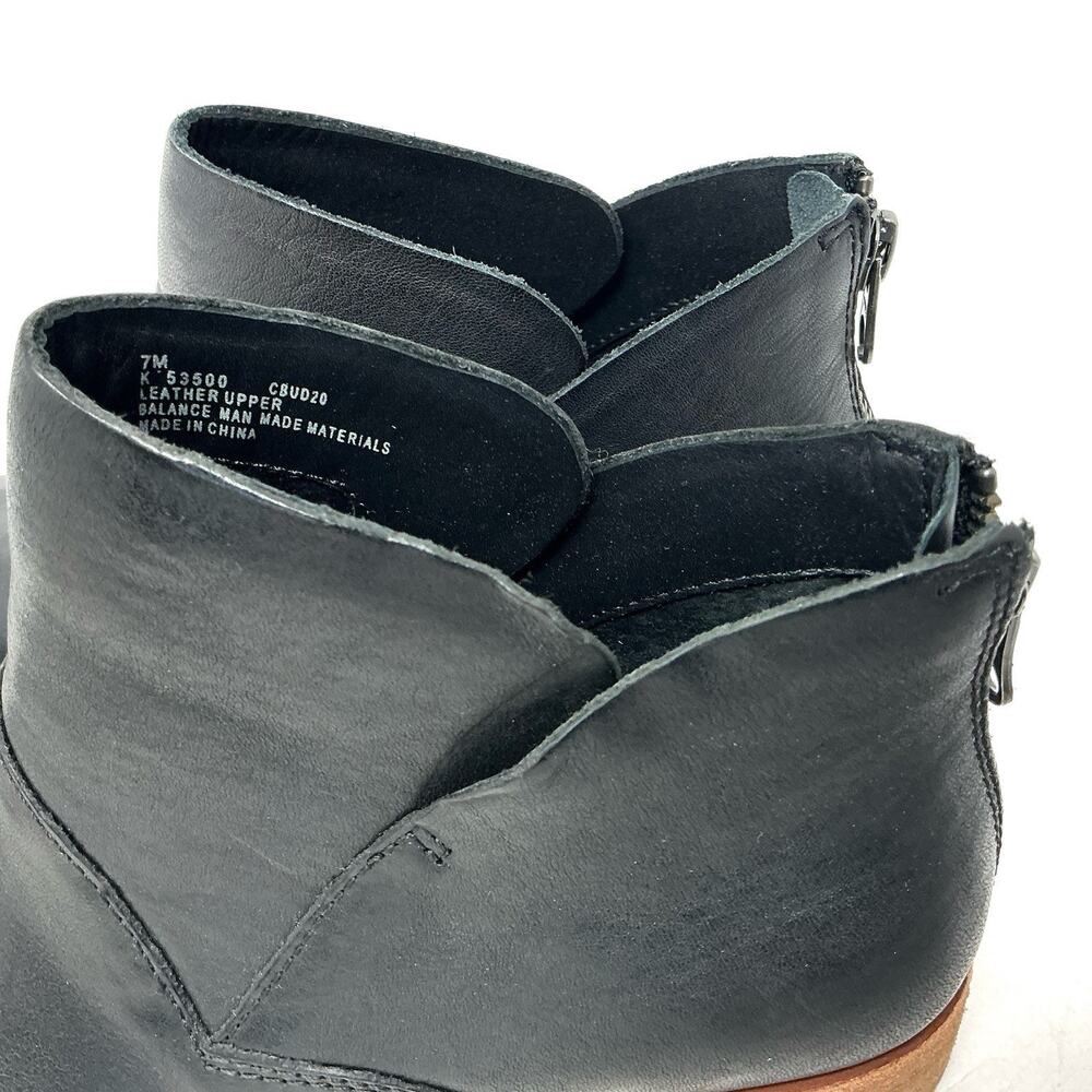 Kork Ease Ryder Black Leather Ankle Bootie Zip Boots Size 7 NEW - Picture 11 of 11